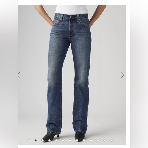 Levi’s 501 Original 90’s Mid-rise Straight Leg Denim Jeans. Size 24 - Picture 7 of 14